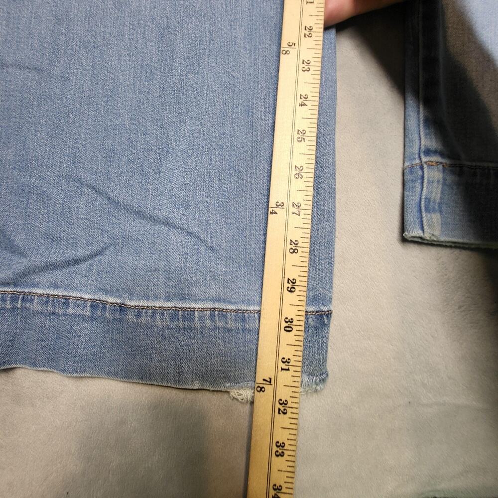 American Eagle Jeans Womens 18 Blue Super High-Rise Baggy Wide Leg Cargo - Picture 7 of 11